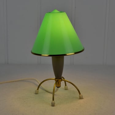 rare table lamp satellite 50s NOS lamp Rocket lamp Sputnik lamp design mid century Brocante living room table lamp bag lamp 