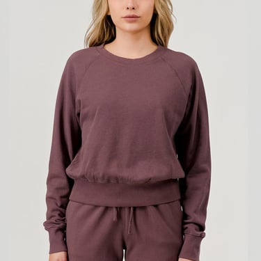 Hashttag - French Terry Crewneck Top - Raisin