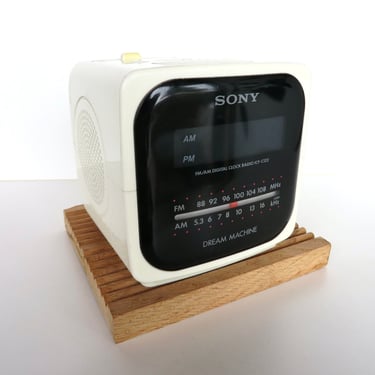 SONY　dream machine icf-c122 クロックラジオ Sony ICF-C122 Dream Machine AM/FM Digital Clock Radio White Cube