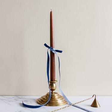 vintage french brass tiered candlestick