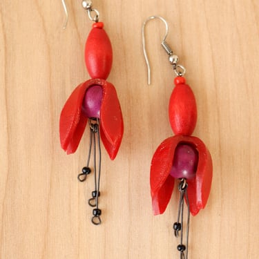 Fuchsia Dangle Earrings