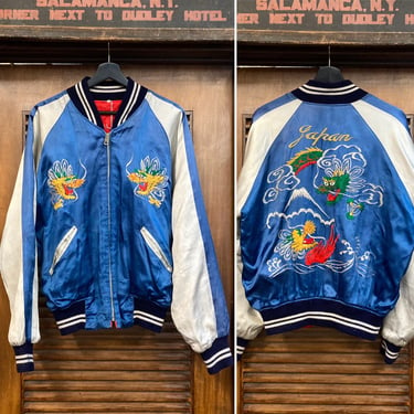 Vintage 1970’s Japan Souvenir Dragon Tour Bomber Jacket, Vintage Souvenir Jacket, 70’s Bomber Jacket, 70’s Jacket, Vintage Clothing 