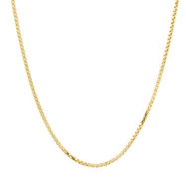 1.8mm Box Chain - Yellow Gold