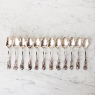 French Silver Teaspoon set Of 12