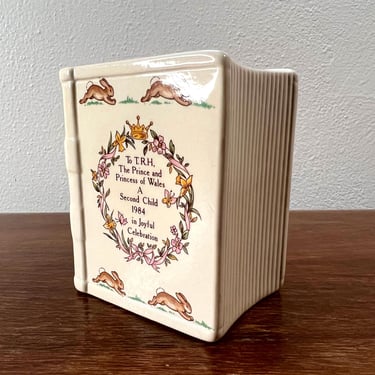 Vintage Bunnykins 1984 Royal Doulton Coin Bank | Second Child of King Charles and Princess Diana | British Memorabilia | Baby Shower Gift 