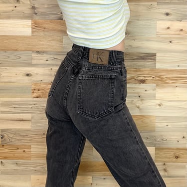 Calvin Klein Faded Black Vintage Jeans / Size 25 26 