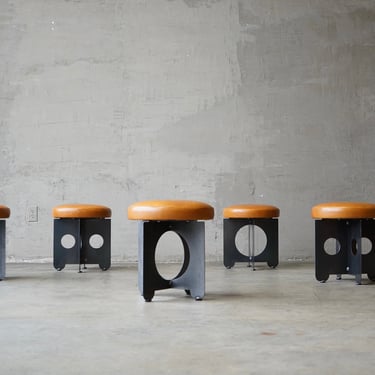Architectural Steel Swivel Stools 