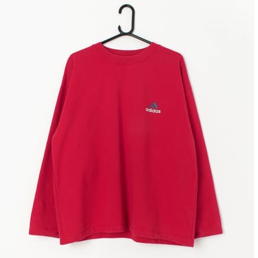 Vintage Adidas Equipment sweatshirt in red - Large 