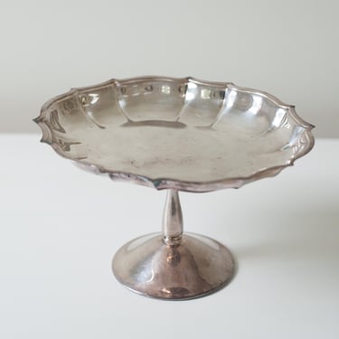 Silver Pedestal Tray 