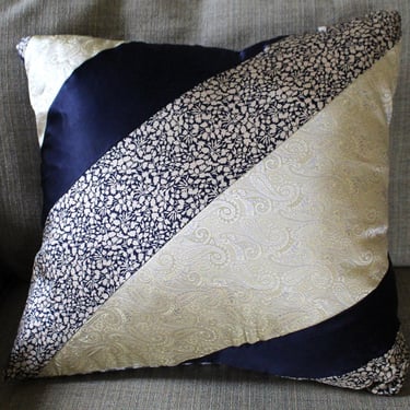 One-of-a-Kind, Upcycled Necktie Pillow from Bixley's 