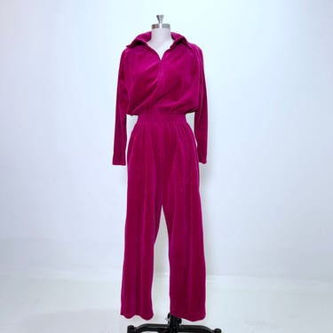 Violet Velour Vintage Jumpsuit