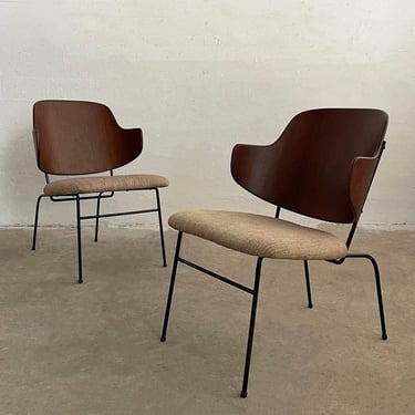 Pair Of Rare Model Penguin Chairs By Ib Kofod-Larsen For Selig
