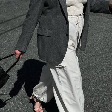 Vintage Yves Saint Laurent Wool Herringbone Blazer