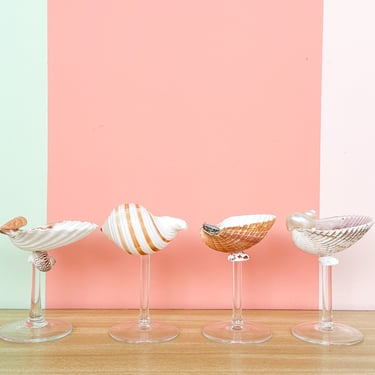 Set of Four Shell Chic Coupes