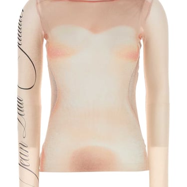 Jean Paul Gaultier Women Printed Tulle Top