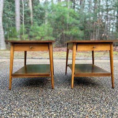 Pair of Mid Century Paul McCobb for Planner Group side tables . end tables . nightstands 
