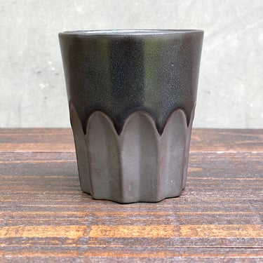 Black Porcelain Ceramic "Peak" Cup 