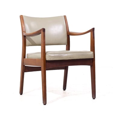 Johnson Chair Co Mid Century Walnut Arm Chair - mcm 