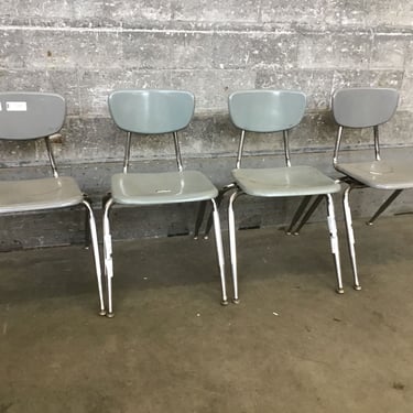 4 Adult Size School Chairs (Seattle)