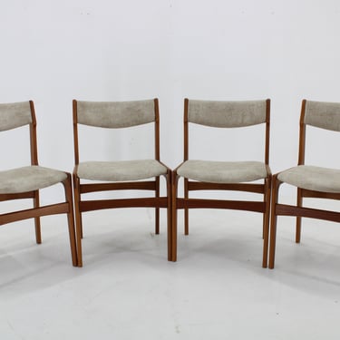 1960s Set of 4 Danish Teak Dining Chairs, Restored / Vintage Dining Chairs / Mid-century 