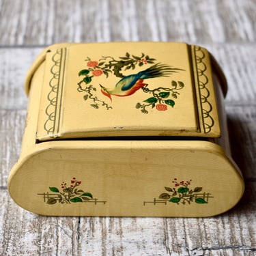 Vintage Great Britain Tin Jewelry Box Retro Jewels Storage Box 