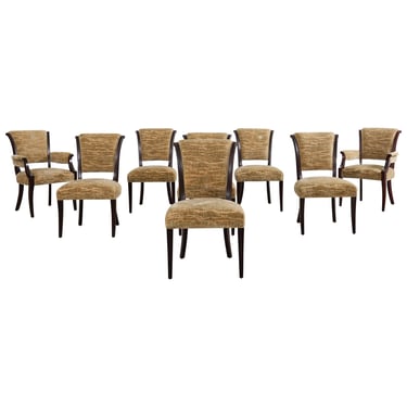 Set of Eight Barbara Barry for Baker Dining Chairs