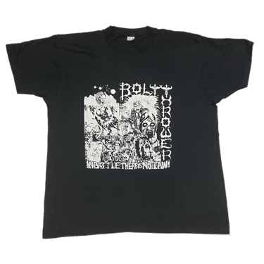 Vintage Bolt Thrower &quot;In Battle There Is No Law!&quot; T-Shirt