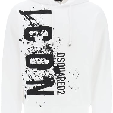 Dsquared2 Cool Fit Hoodie With Icon Splash Print Men