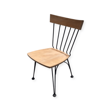 Lee Woodard Solid Wood and Metal Paul McCobb Style Single Chair