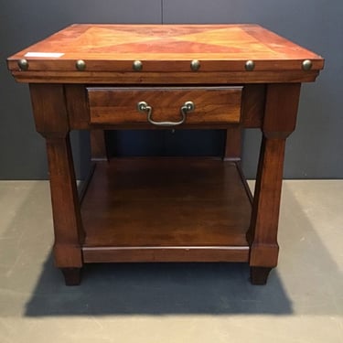 Solid Wood Studded End Table (Seattle)