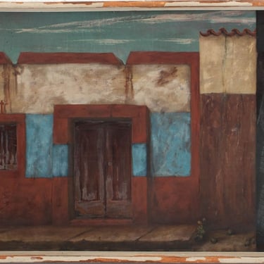 Charles Blum &quot;Drum &amp; Flute Player&quot; Oil on Masonite