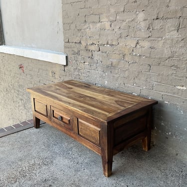 Hardwood Coffee Table with Drawer