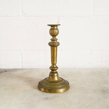 vintage french brass candlestick ii