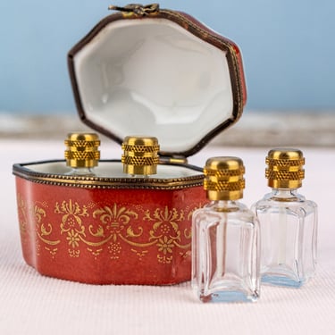 Vintage Limoges Perfume Bottle Trinket Box