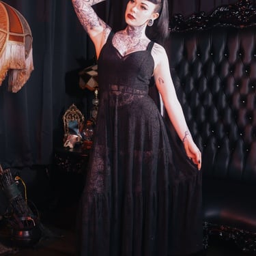 Spider's Silk Maxi Dress by Elle Rebel