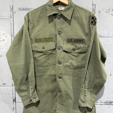 70's OG-507 Fatigue Button Up Shirt- Vietnam War(Army Green) army 