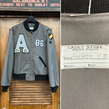 Vintage 1950’s West Point Cadet Athletic Sports Bomber Jacket, 50’s Varsity Jacket, Vintage Clothing 