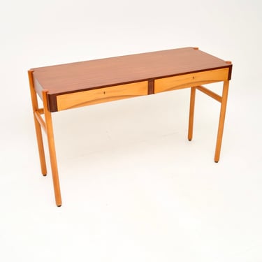 Vintage Swedish Walnut Desk by Bertil Fridhagen