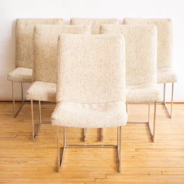 Set of 6 Milo Baughman Dining Chairs
