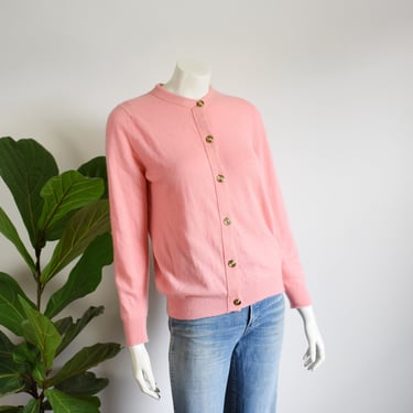70s Pink Cashmere Cardigan - S/M 