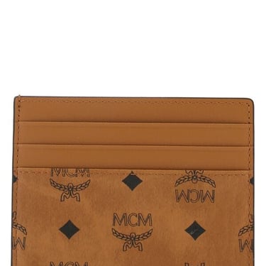 Mcm Men Printed Leather Cardholder