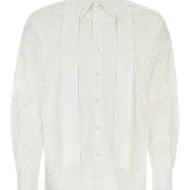 Prada Man White Poplin Shirt