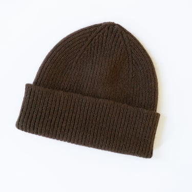 Ribbed Beanie in Gingerbread