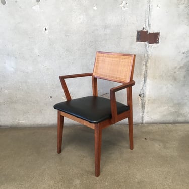 Jack Cartwright For Founders Walnut &amp; Cane Chair