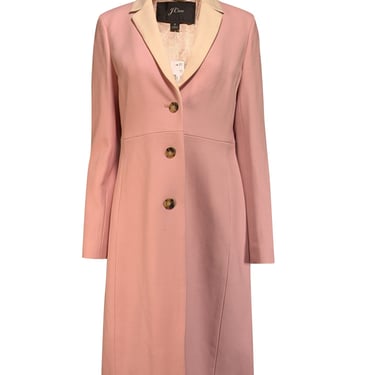 J.Crew Collection - Light Pink Wool Longline Coat Sz 8