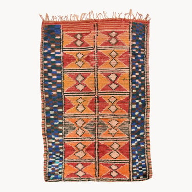 Chama Hand-Knotted Wool Moroccan Rug | 4'1" x 8'