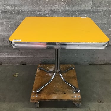 Mustard Retro Cafe Table (Seattle)