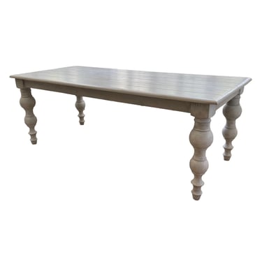 Large White Kitchen Country Dining Table L207-14