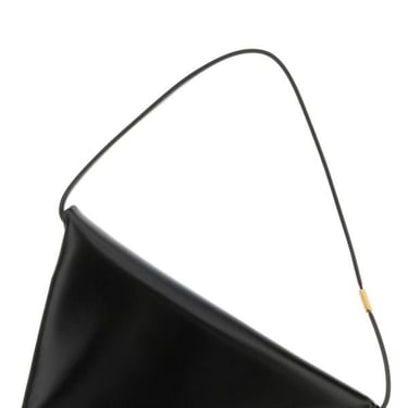 Marni Woman Black Leather Prisma Handbag