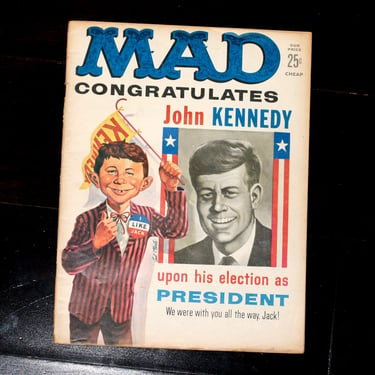 vintage Mad Magazine richard nixon JFK 